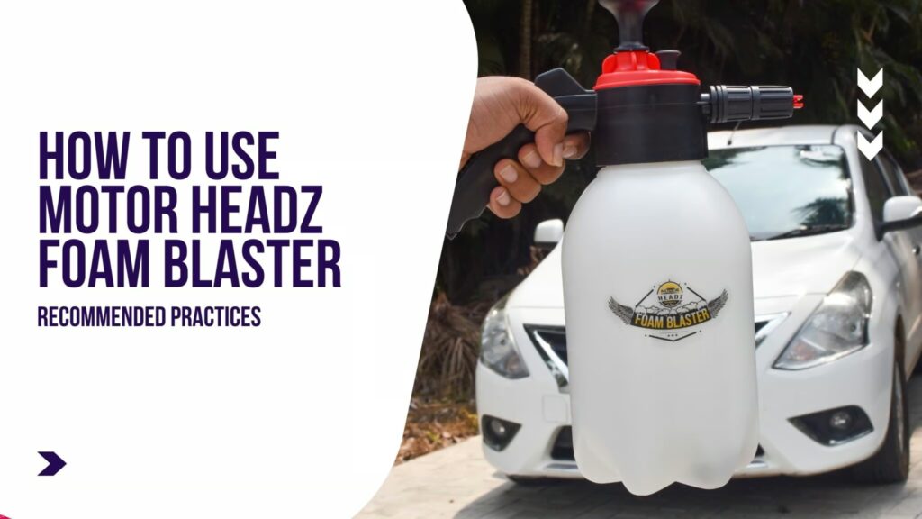 How To Use Motor Headz Foam Sprayer?