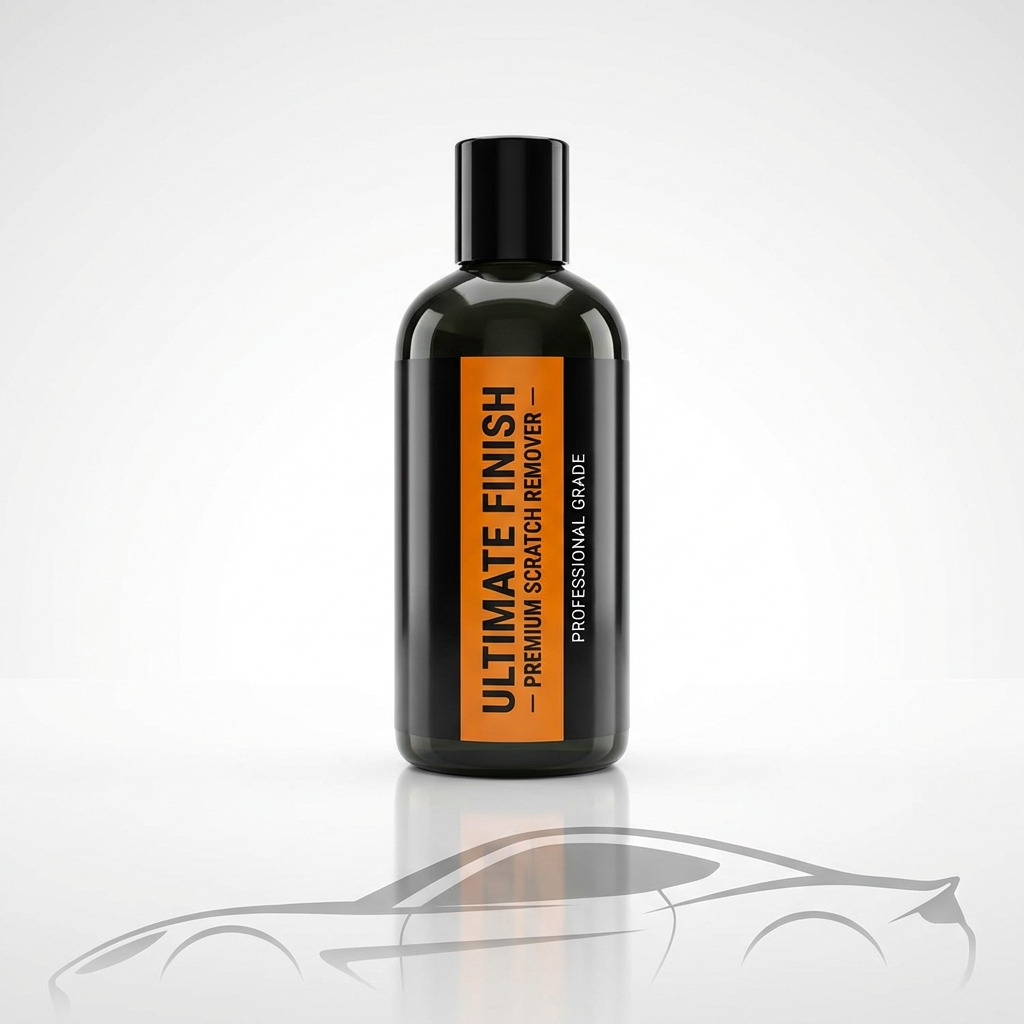 3M Scratch Remover being applied to white car door with microfiber applicator pad