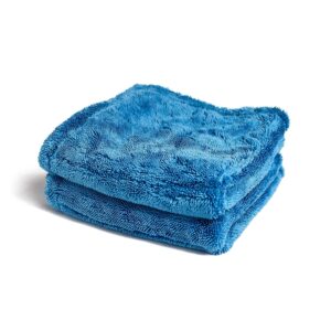 Blue 1200 GSM Twisted Loop Microfiber Drying Towel