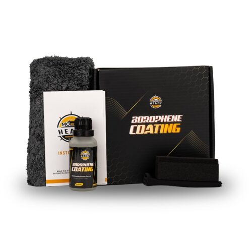 High-quality Borophene coating kit for motorcycle protection and shine.