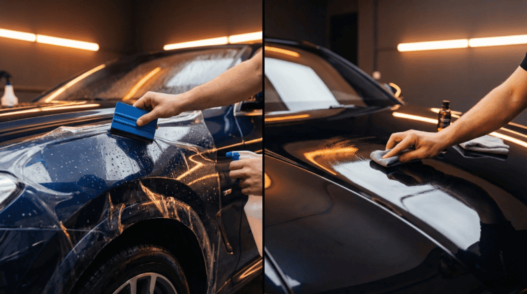 Paint protection film cost breakdown chart for Indian car categories