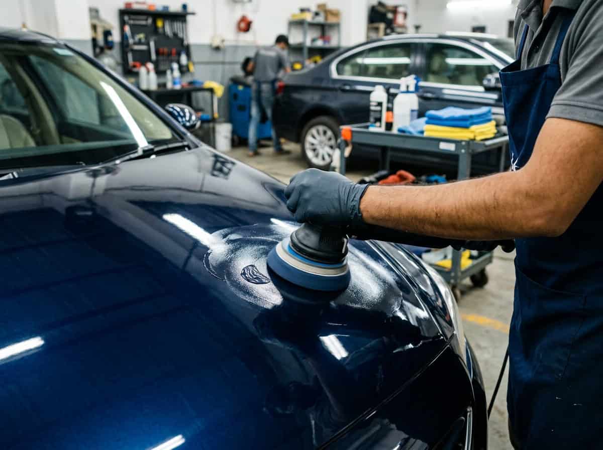 How to Apply Car Glaze: Step-by-Step Guide process showing the first safe detailing step on a car panel